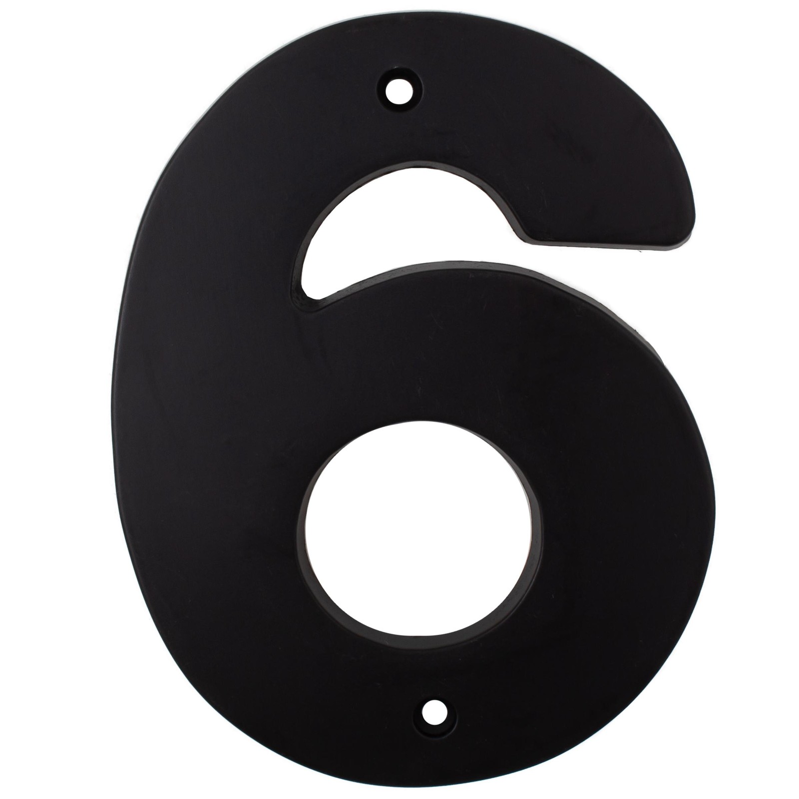 Contemporary House Numbeer, #6, 5 Inches, Matte Black by Stone Harbor Hardware
