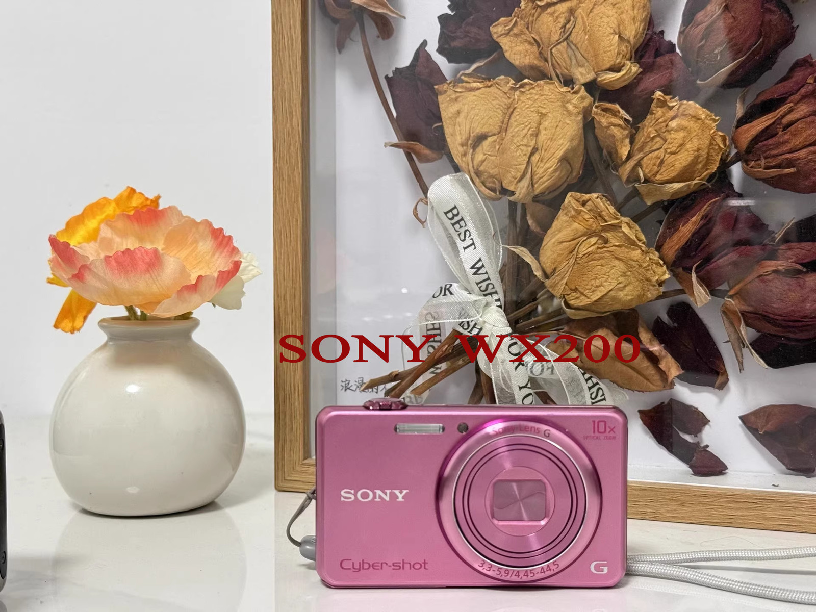 Sony Cyber-Shot DSC-WX220 18.2 MP Digital Camera 10X Optical Zoom Pink -95%new