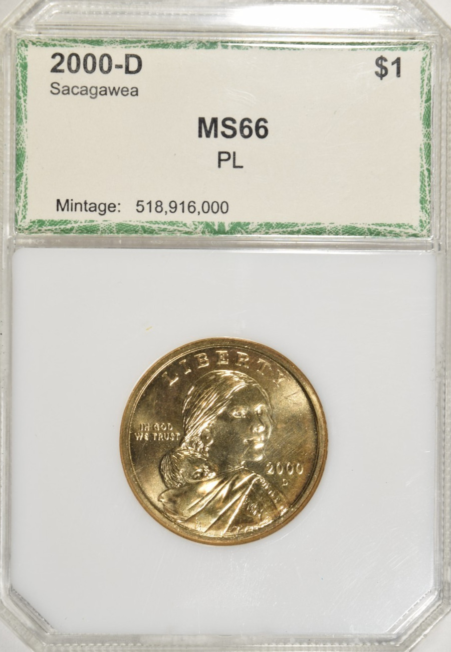 2000-D Sacagawea Dollar PL ~ Non-Millennium Set PROOF LIKE !