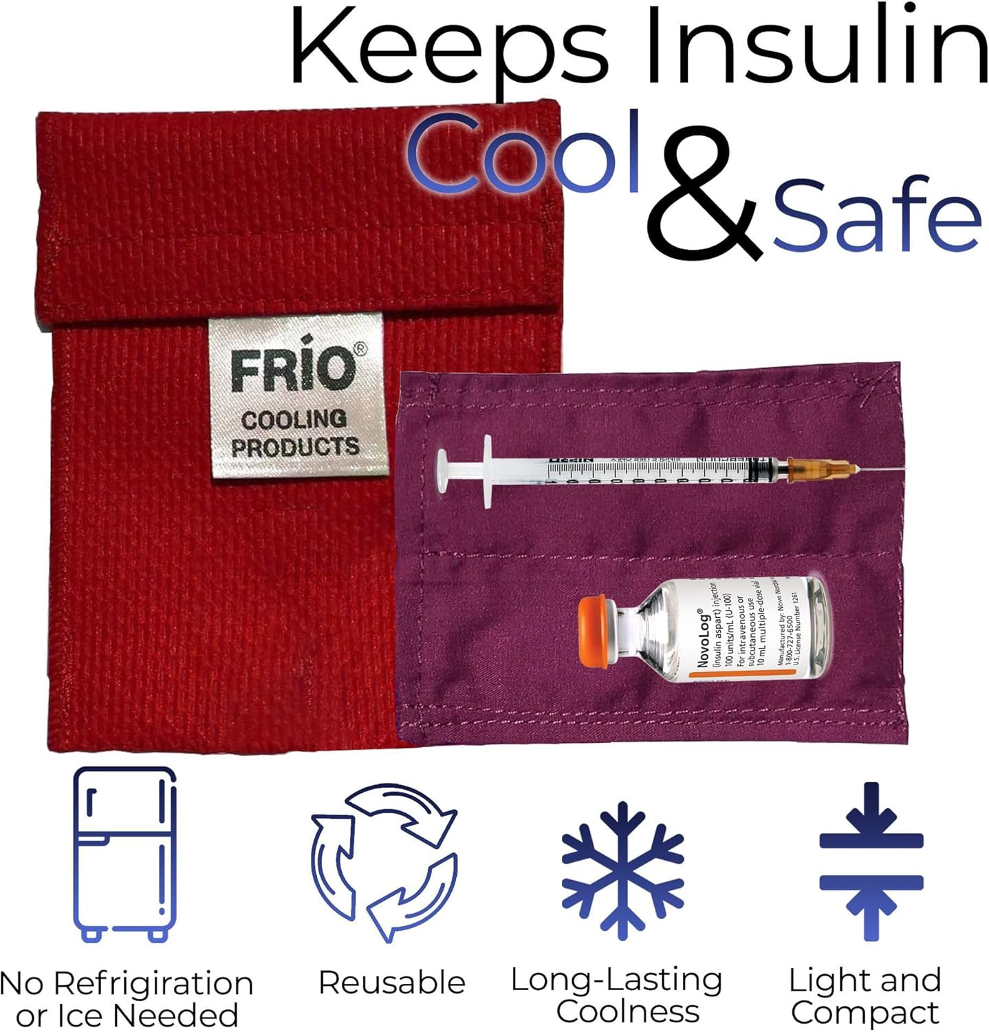 FRIO Cooling Wallet - Insulin Cooler for 45+ Hours of Stress Free on the Go - Re