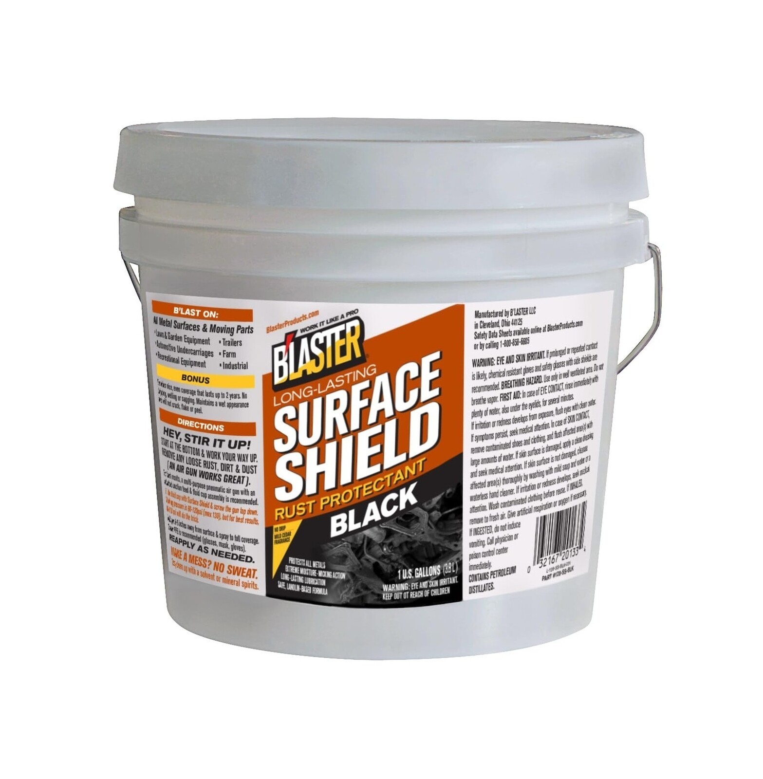 Blaster Surface Shield Black Series,Professional Automotive Undercoating 1Gallon