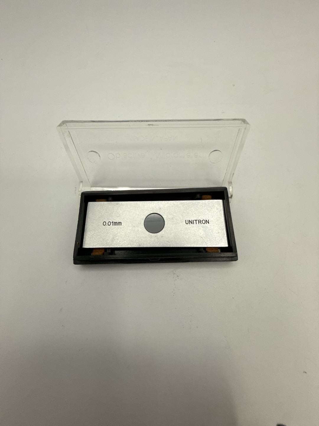 Unitron Objective Micrometer Calibration Plate 0.01mm Made in Japan