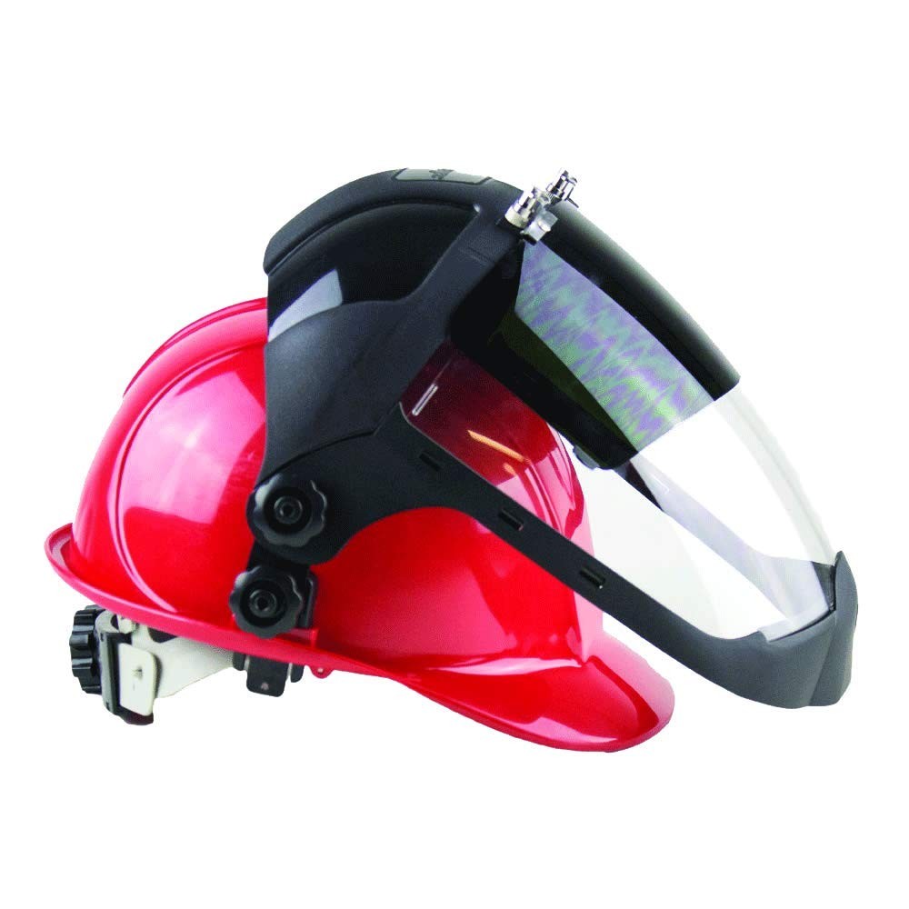Sellstrom Multi-Purpose Clear IR Face Shield Flip-Up Chin Guard Hard Hat