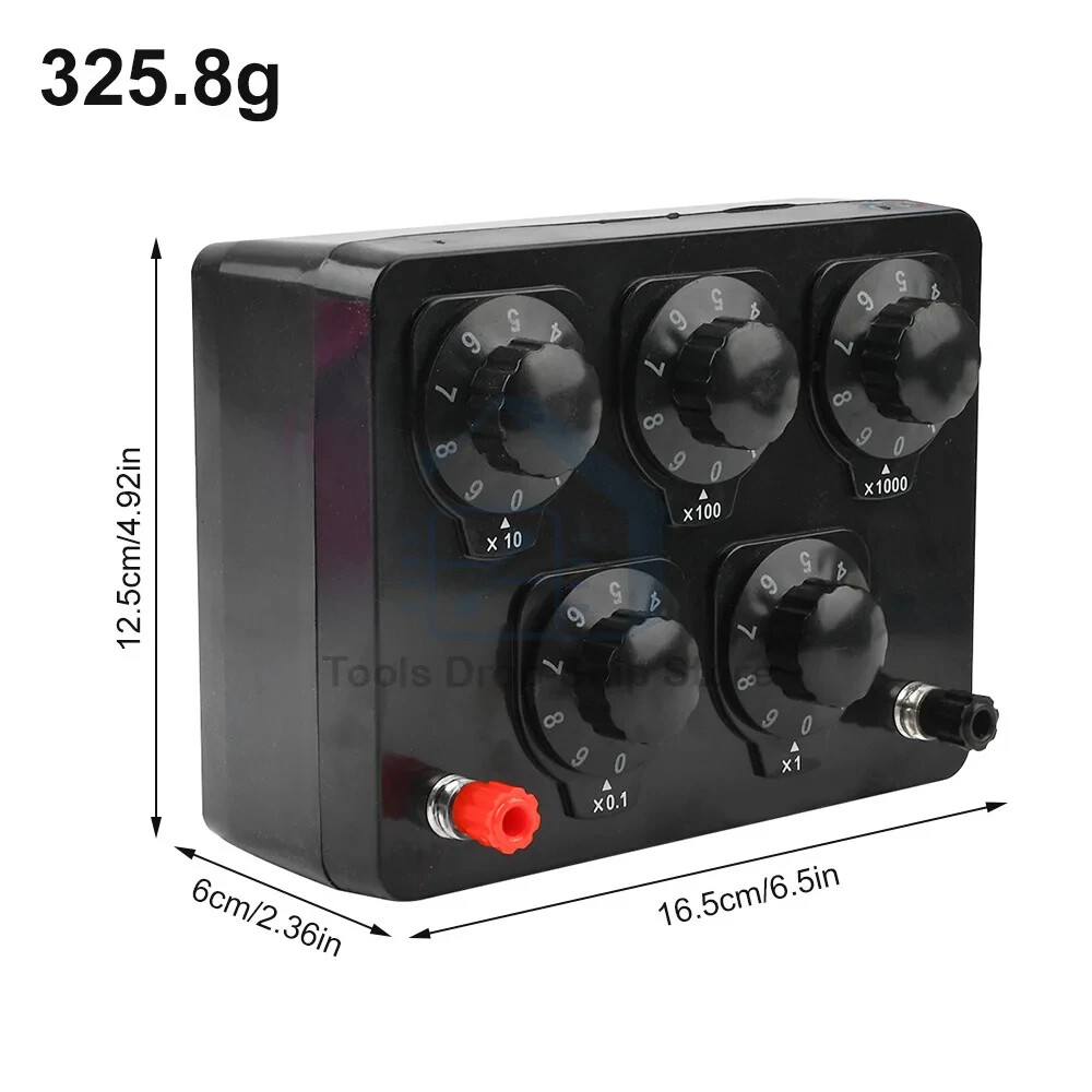 0-9999.9 Ohm Adjustable Variable Resistance Box Decade Resistor Experimental T