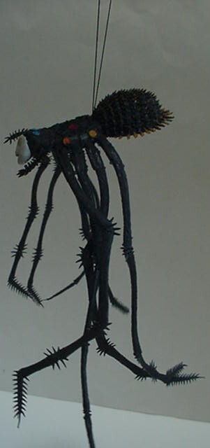 Rubber Black Spider 17" 1970s Bat Vintage