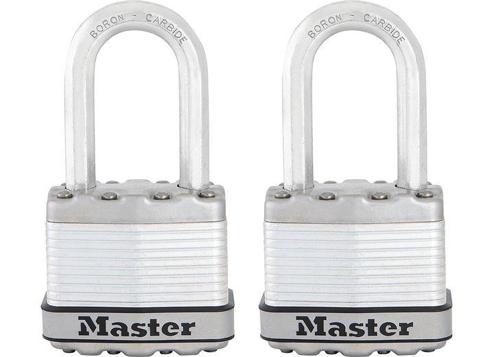 Master Lock M1XTLF 1.75" Magnum Laminated Steel Padlock W/1.5" Shackle 2-Pack