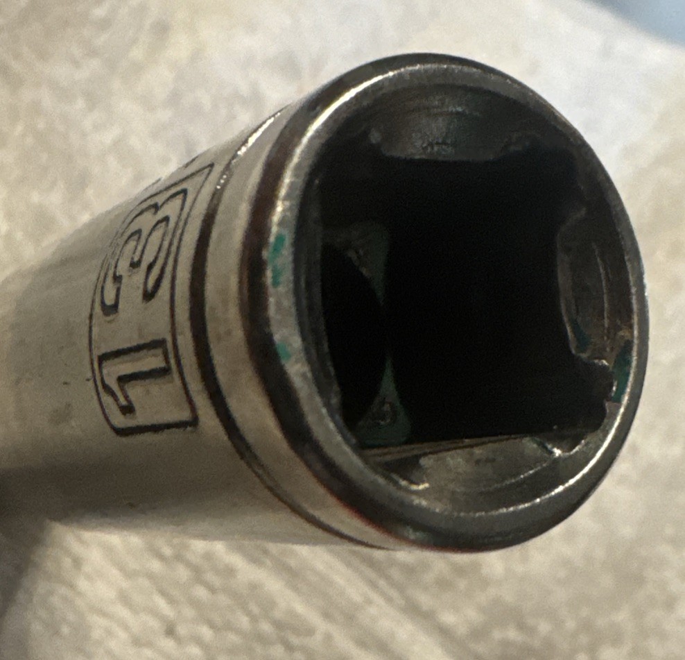 13 mm,PITTSBURGH 13mm DEEP SOCKET, 1/2" DRIVE 6 POINT, vtg tool