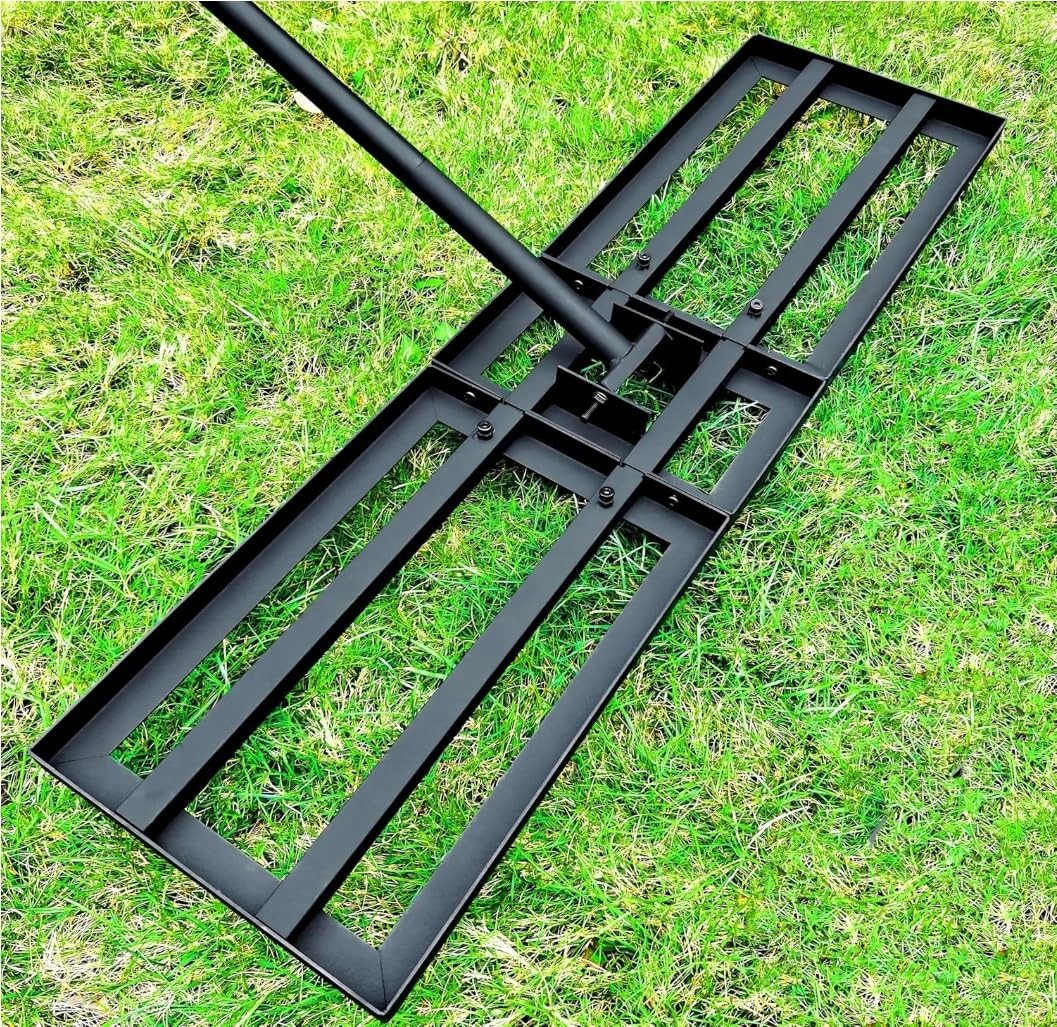 Lawn Leveling Rake Soil Leveler - 36 x10 Inch Stainless Steel Yard Lawn Level...