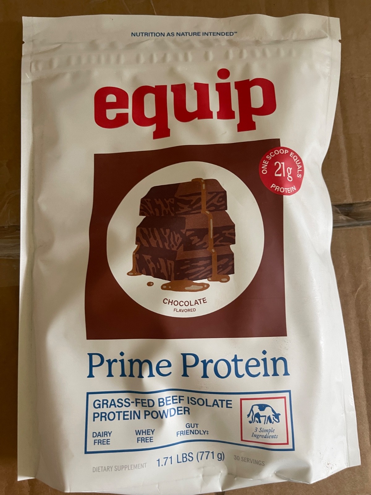 (FREE SHIPPING) Equip Prime Protein Grass-Fed Beef Isolate Powder