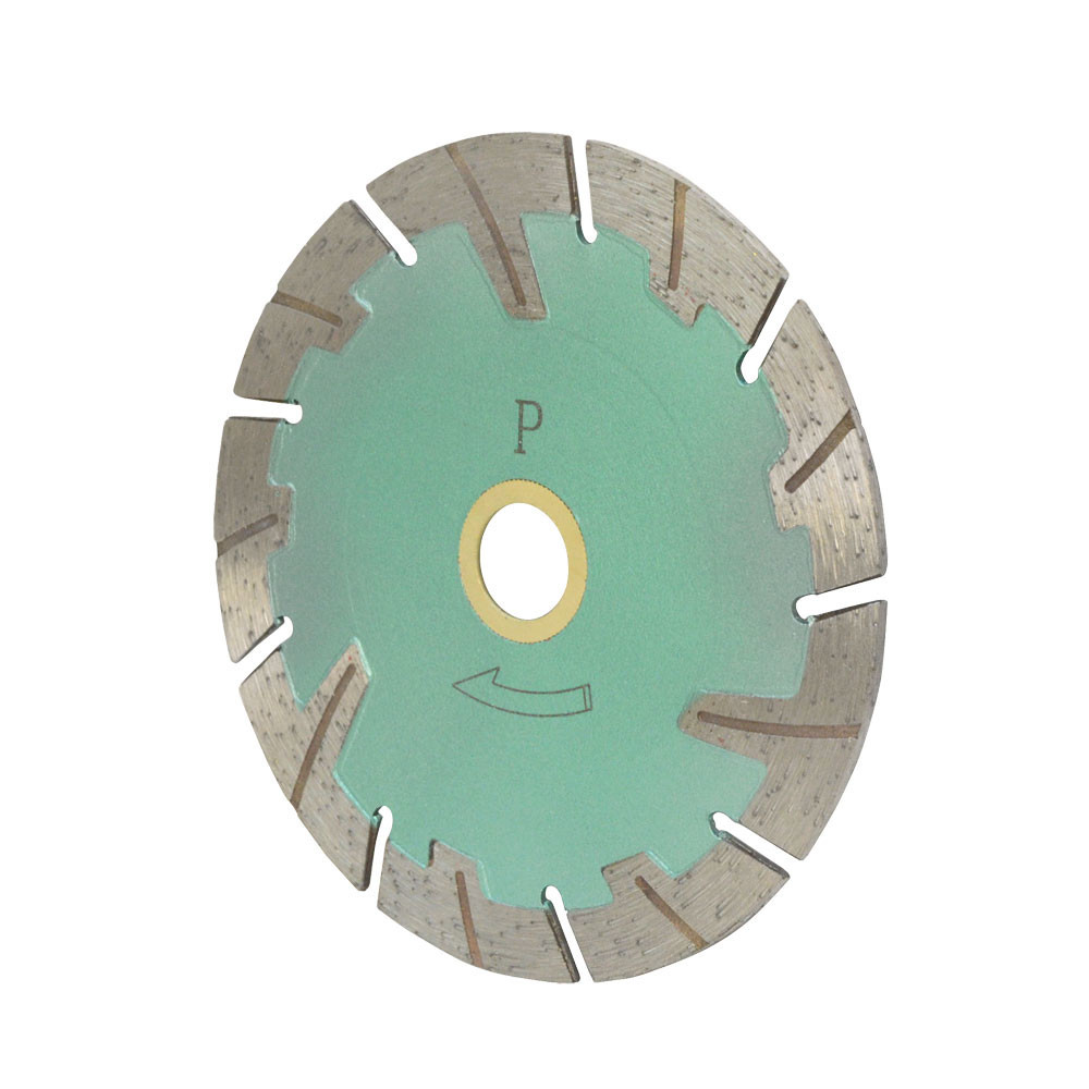 Turbo Segmented Wet and Dry Saw Blade 10mm Rim 4-1/2'' x080'' x 7/8''- 5/8''