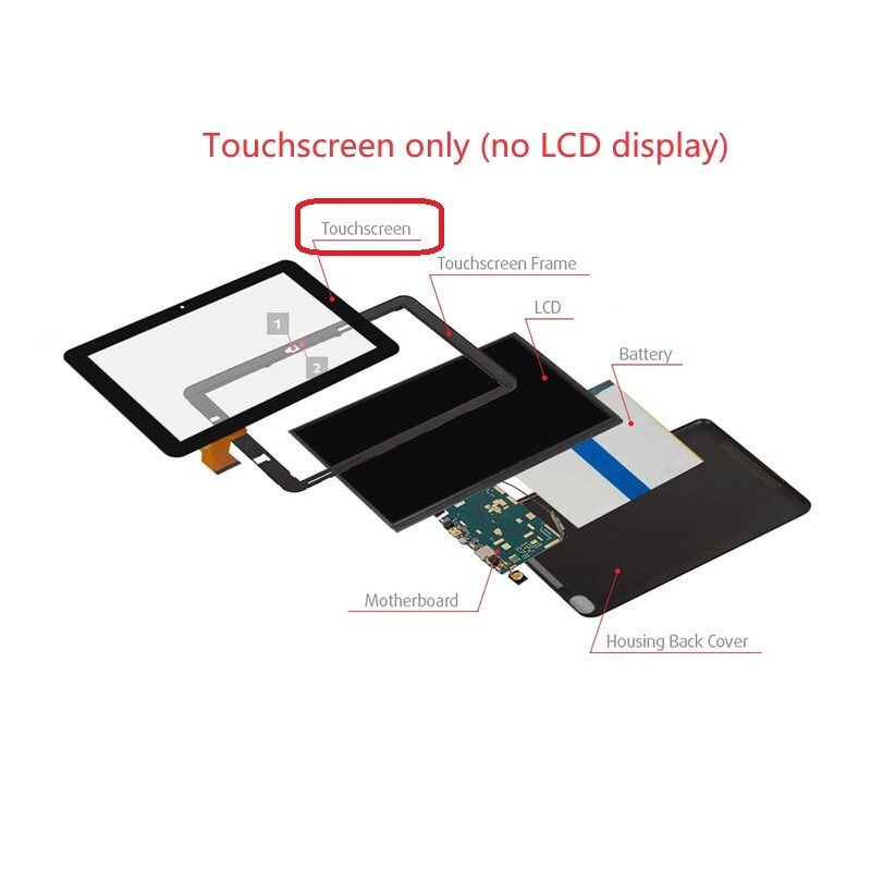 10.1 inch Touch Screen Digitizer For DEERTiME E6 E9