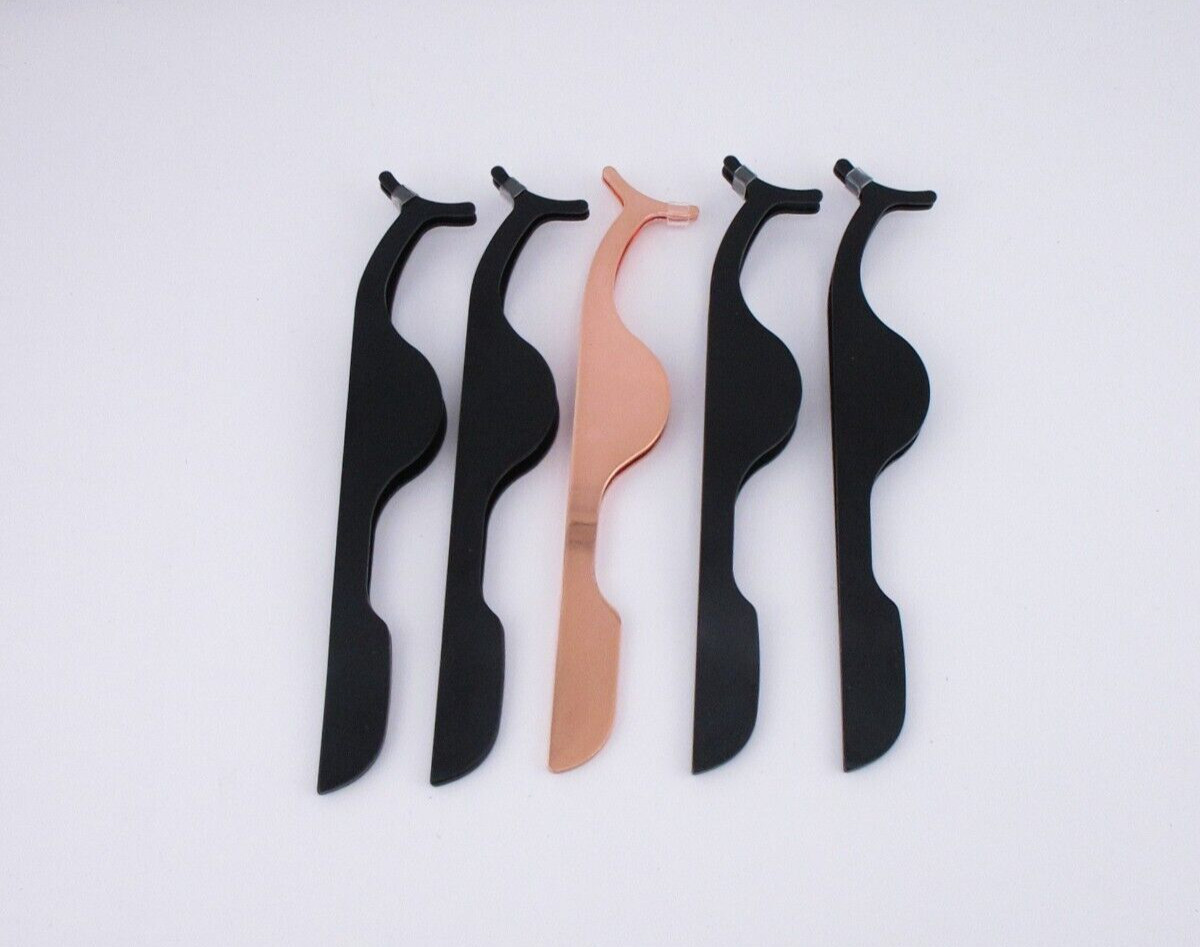 False Eyelashes Applicator, 4 Black & 1 Gold, 5 Total- FREE SHIPPING, NEW