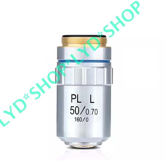 1pc New PLL 50/0.70 160/0 Metallography Achromatic Objective Lens Thread 20.2mm