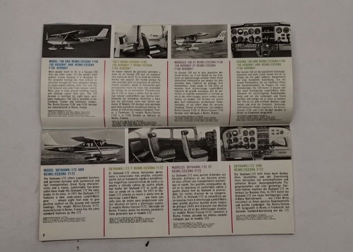 Cessna 1971 Annual Catalog-Original