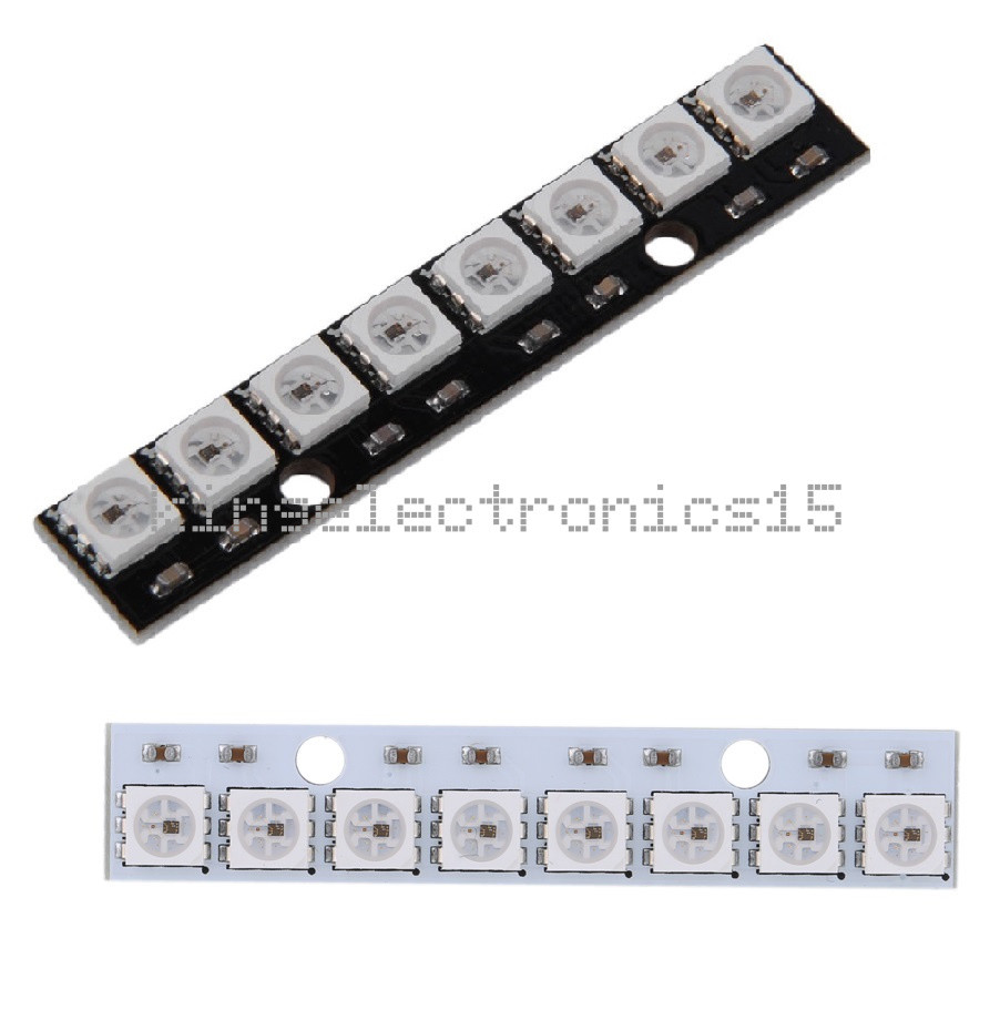 WS2812 5050 RGB LED Lamp Panel Module 5V 8-Bit Rainbow LED Precise for Arduino