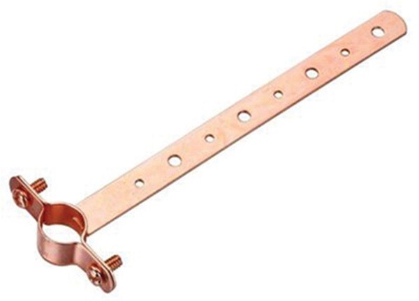 Oatey 33694 1/2" x 6" Copper Plated Milford Type Pipe Hanger Strap - Pack of 12