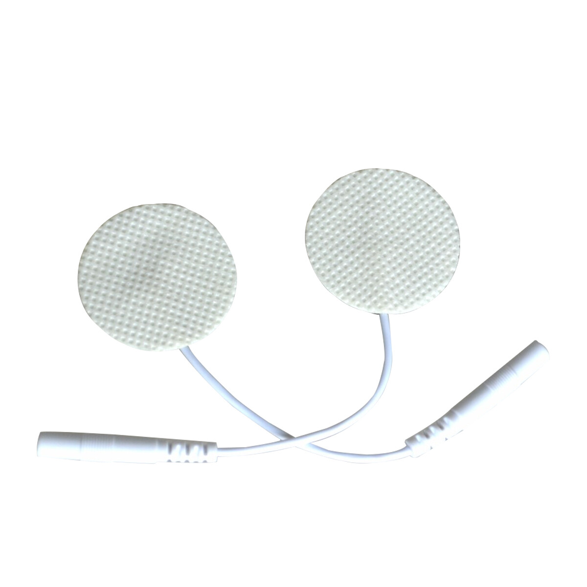 2pairs Round Electrode Pads Non-woven Adhesive Tens Pin Cable Massager Pads