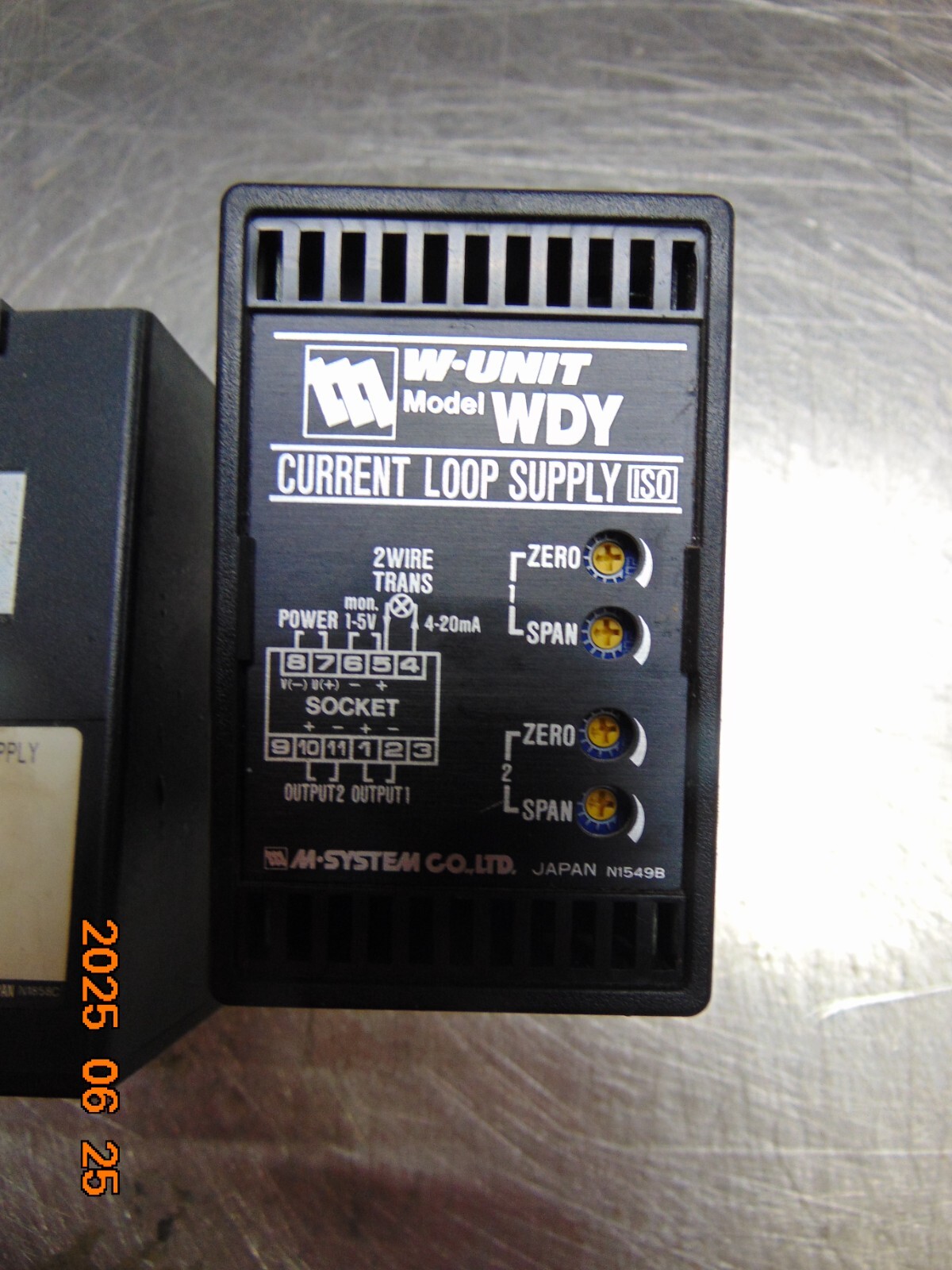 (1) M-system WDY-AA-D Current Loop Supply 120v-ac