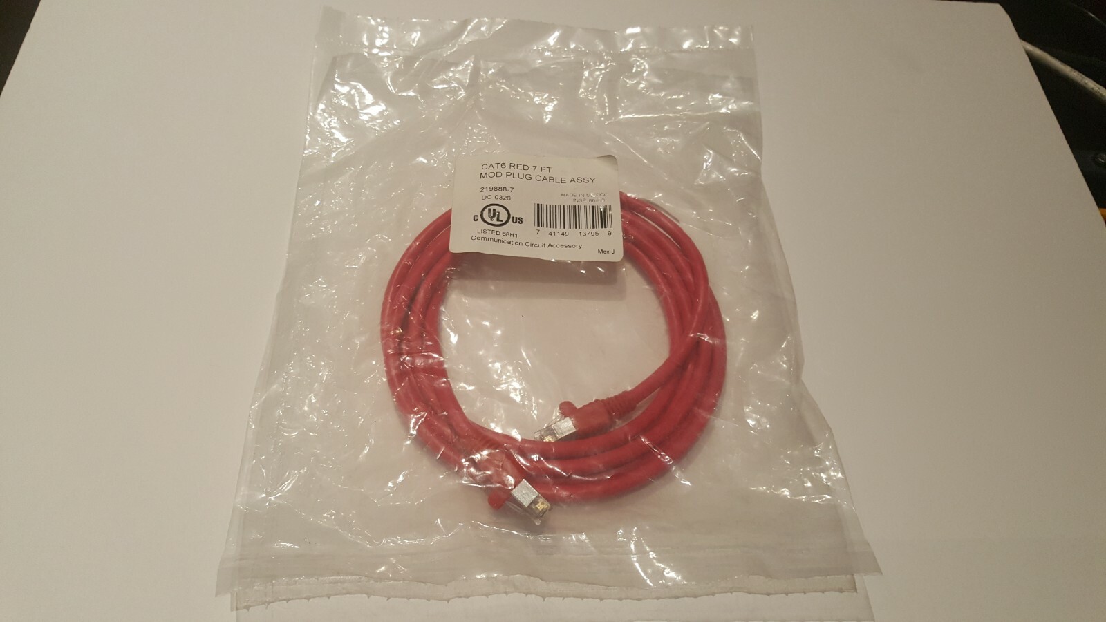 Lot of 20 7ft CAT6 Gigabit Ethernet RJ45 UTP Network Patch Cable, Red g004