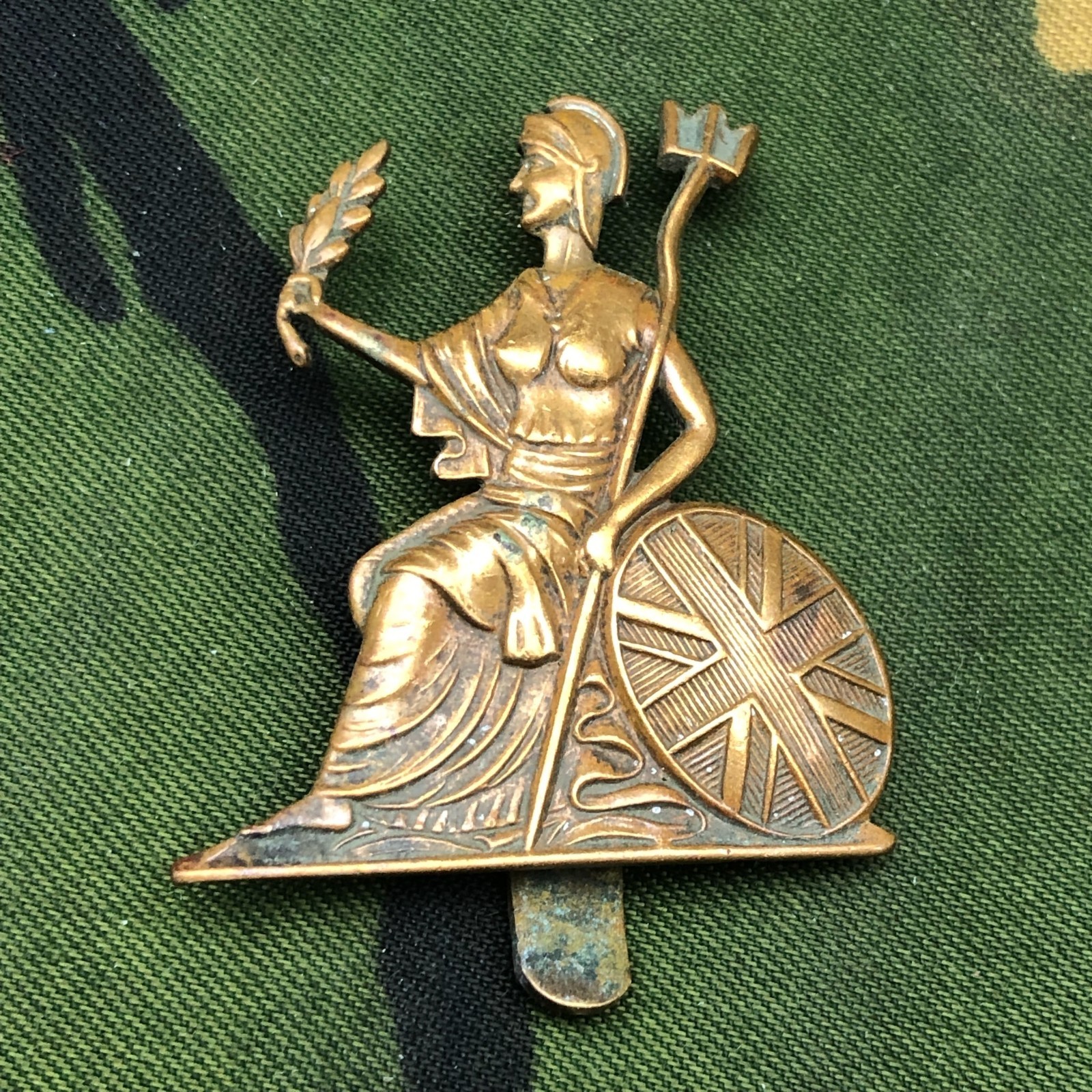Original WW2 British Army Cap Badge - Royal Norfolk Regiment