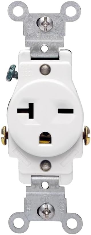 20A 250V Single Receptacle Outlet NEMA 6-20R Commercial Grade