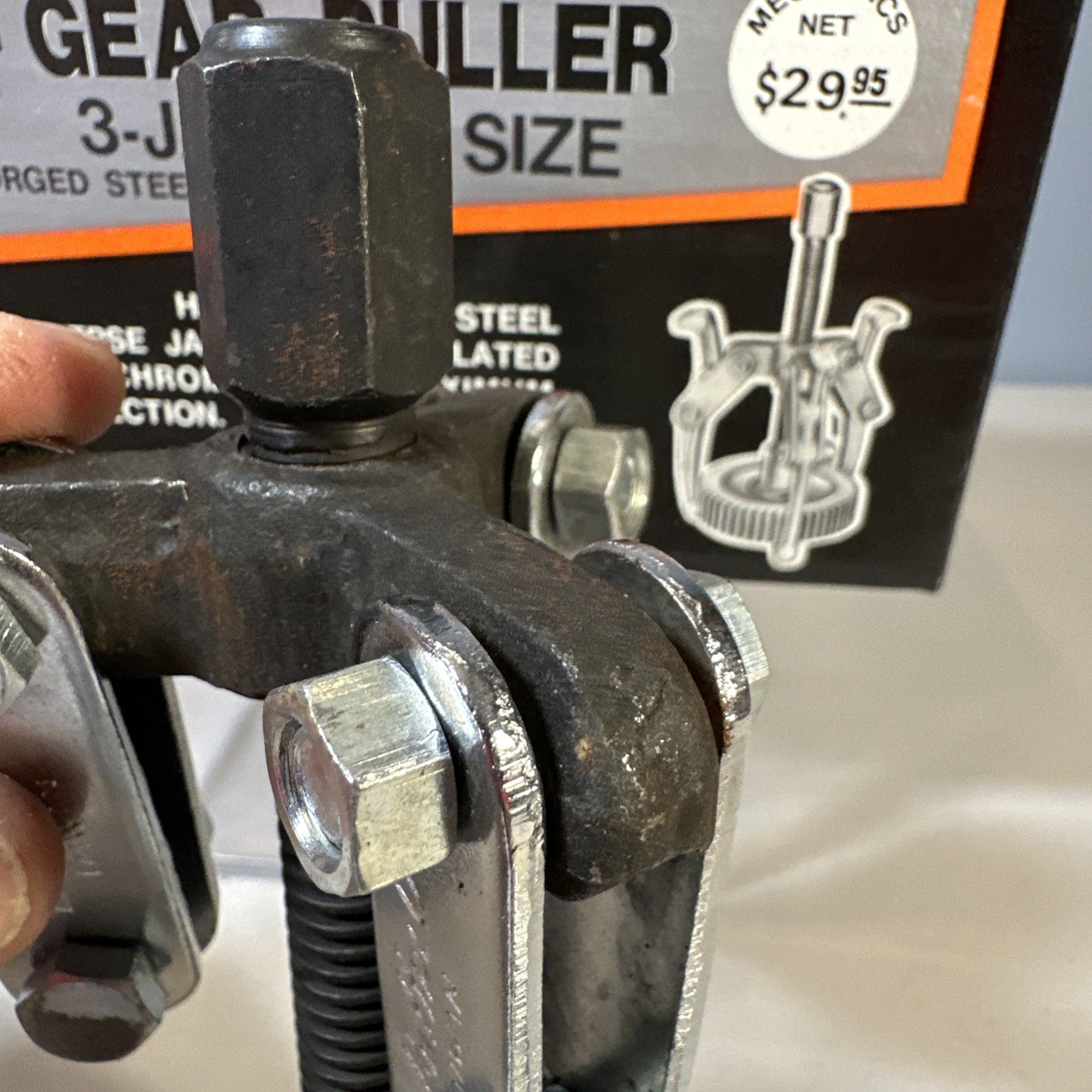 Industrial Gear Puller Heavy Gauge Steel 3 - Jaw, 4" Size Drop Forge Buffalo