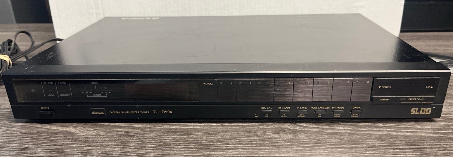 Sansui TU-D99X Digital Synthesizer AM/FM Stereo Tuner 1984 Japan TESTED WORKING