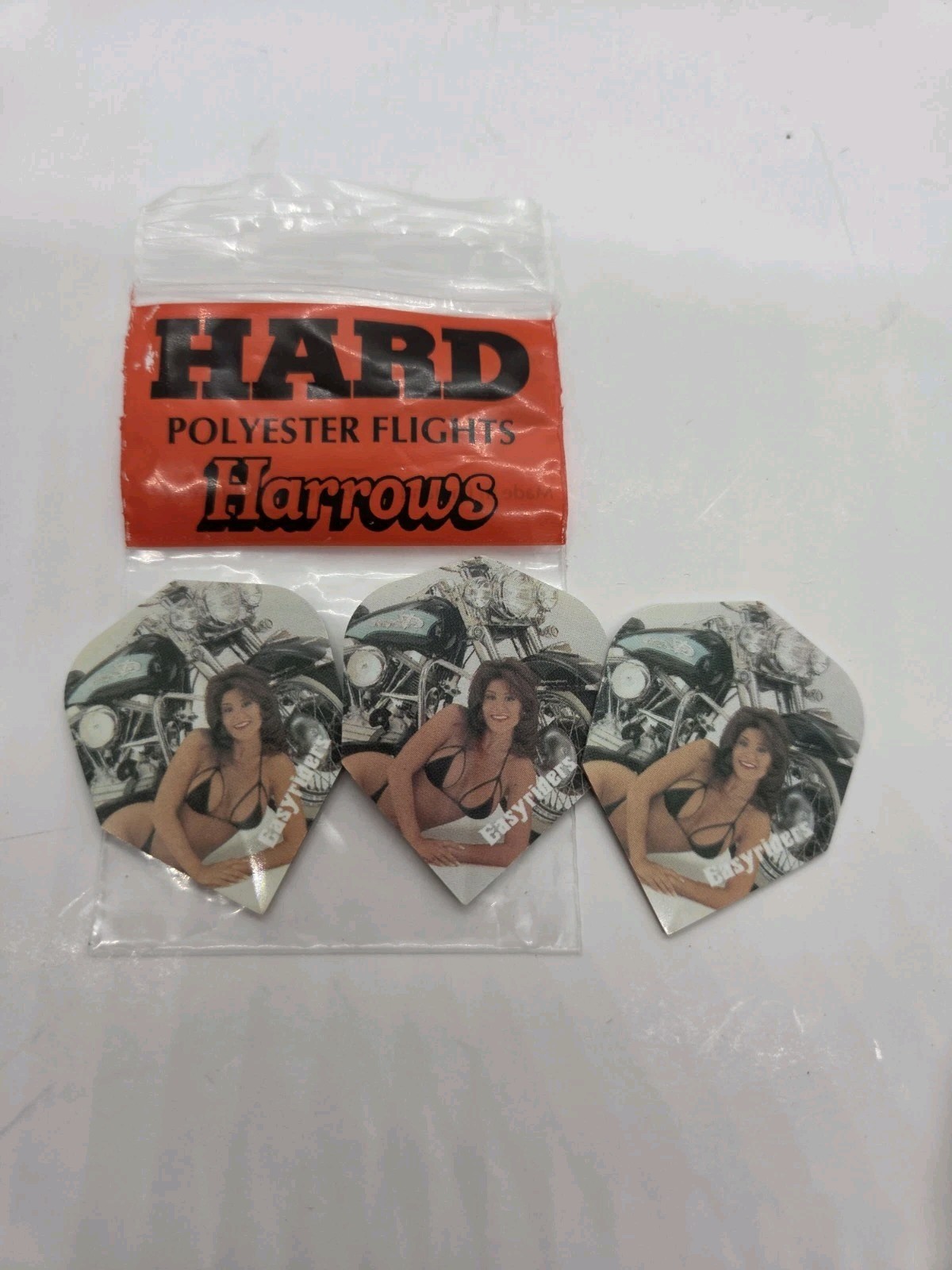 VTG Package Of Harrows EasyRider Flights Bikini Girls Motorcycle Hard Flights