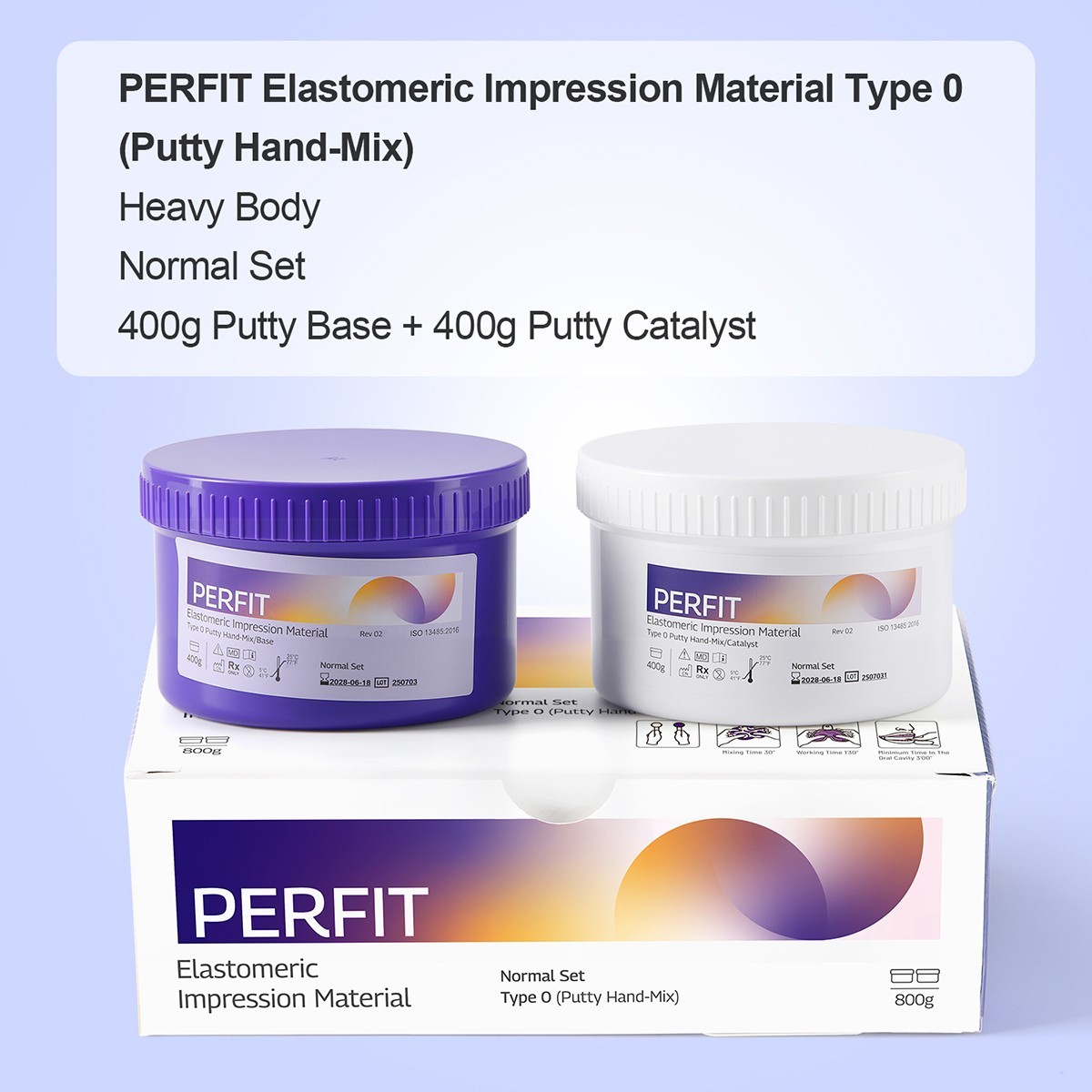 Dental Impression Material Impression Kit Putty Silicone Rubber Elastomeric Type