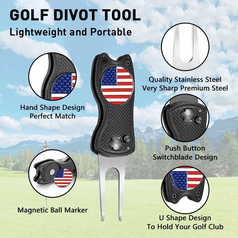 Long Beach State University Switchblade Divot Tool 2-Sided Golf Ball Marker