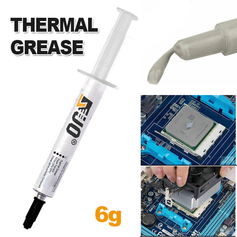 2X6 Gram SILVER COOLING / High Performance Thermal Grease Compound Paste Syringe
