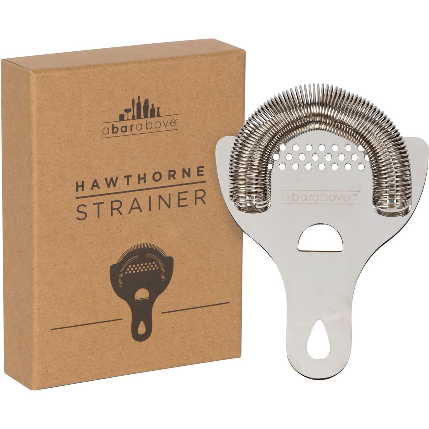 Hawthorne Cocktail Strainer - Stainless Steel Strainer for Professional Barte...