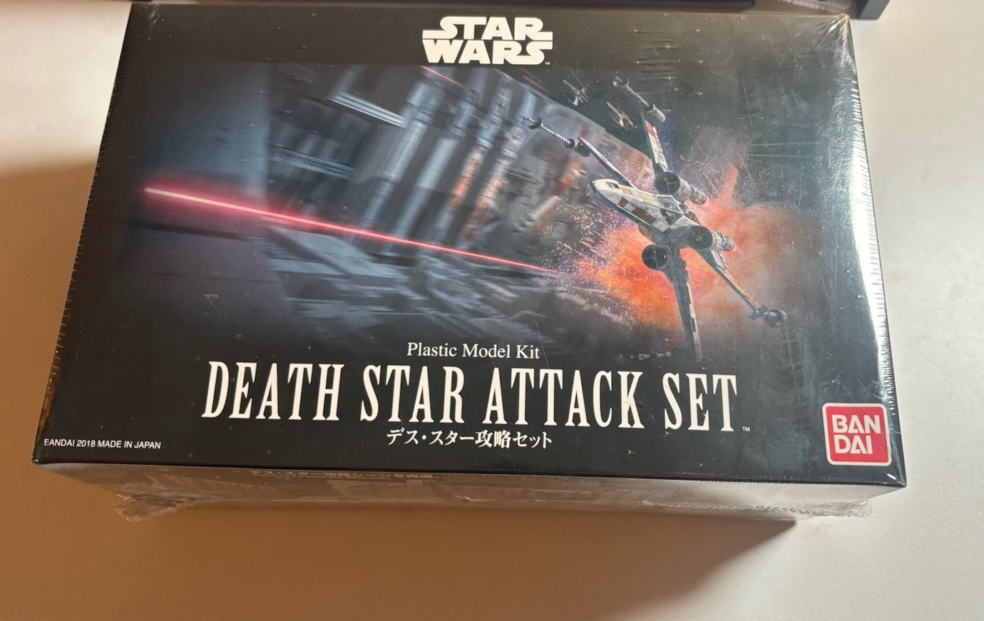 A611 Bandai Star Wars 1/144 Scale Death Star Attack Set with X-Wing Model Kit