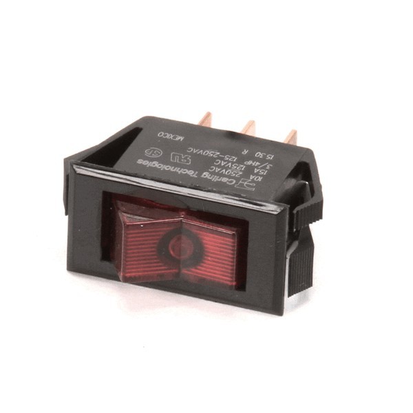 H&K International E1191 Rocker Switch Power, 125V, Red