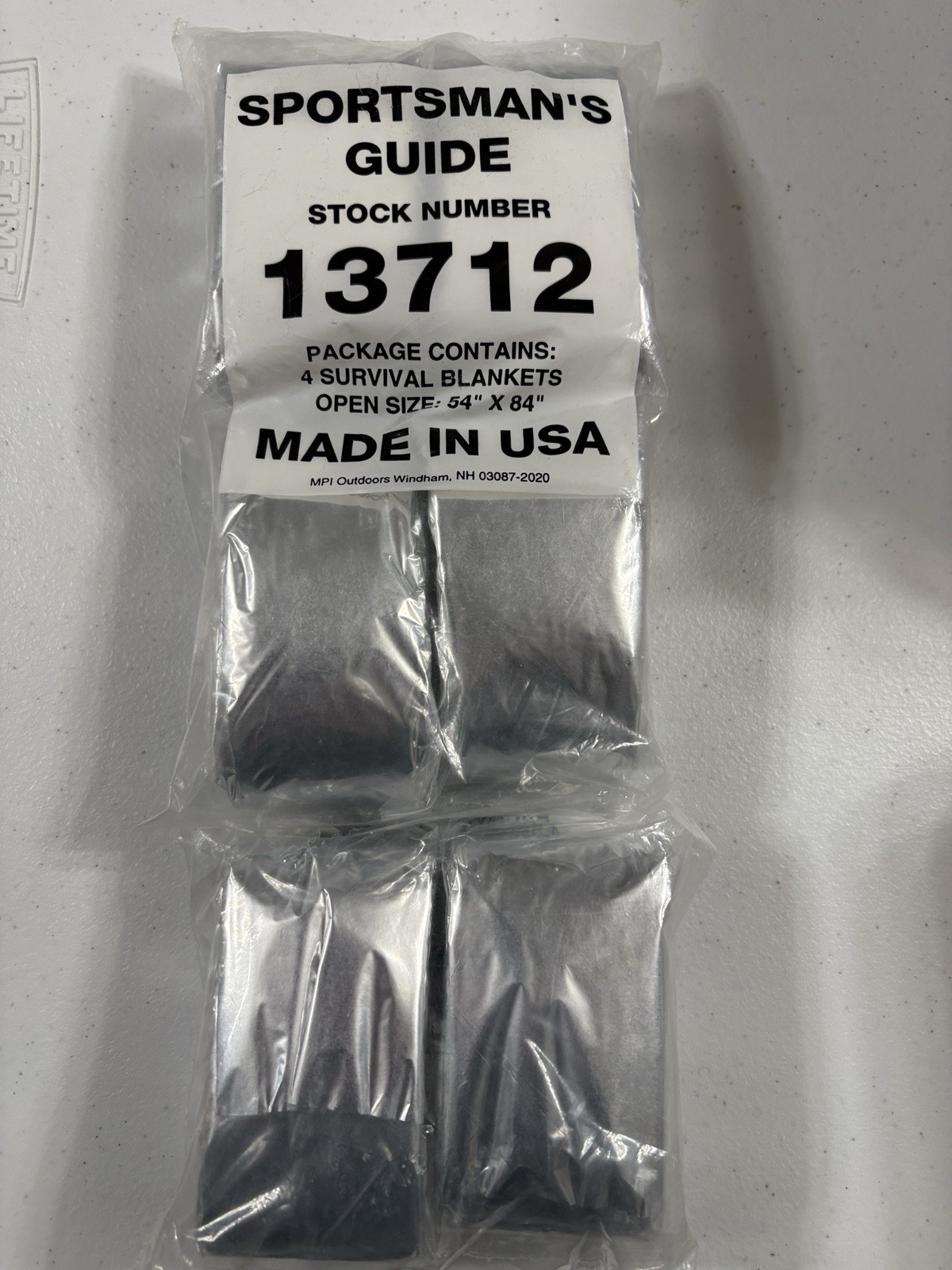 6 NEW Survival Blankets 54” X 84” USA Made