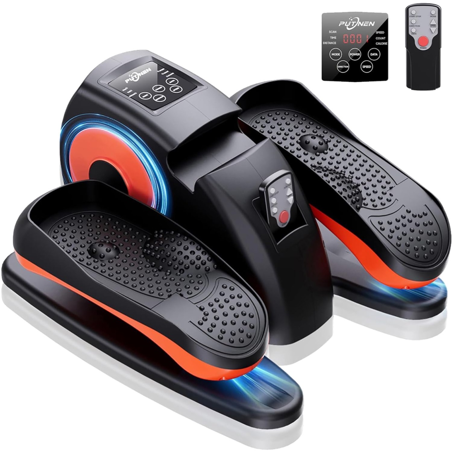 Compact Elliptical Exercise Machine - 12 Adjustable Levels