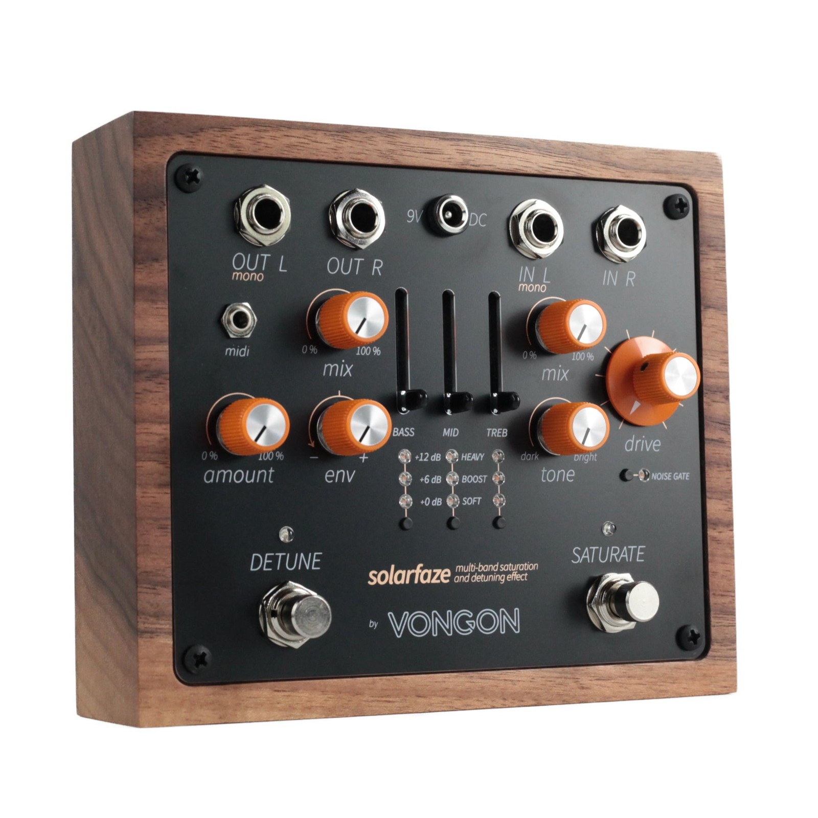 Vongon Solarfaze Multi-Band Saturation & Detuning Effect - Black & Walnut