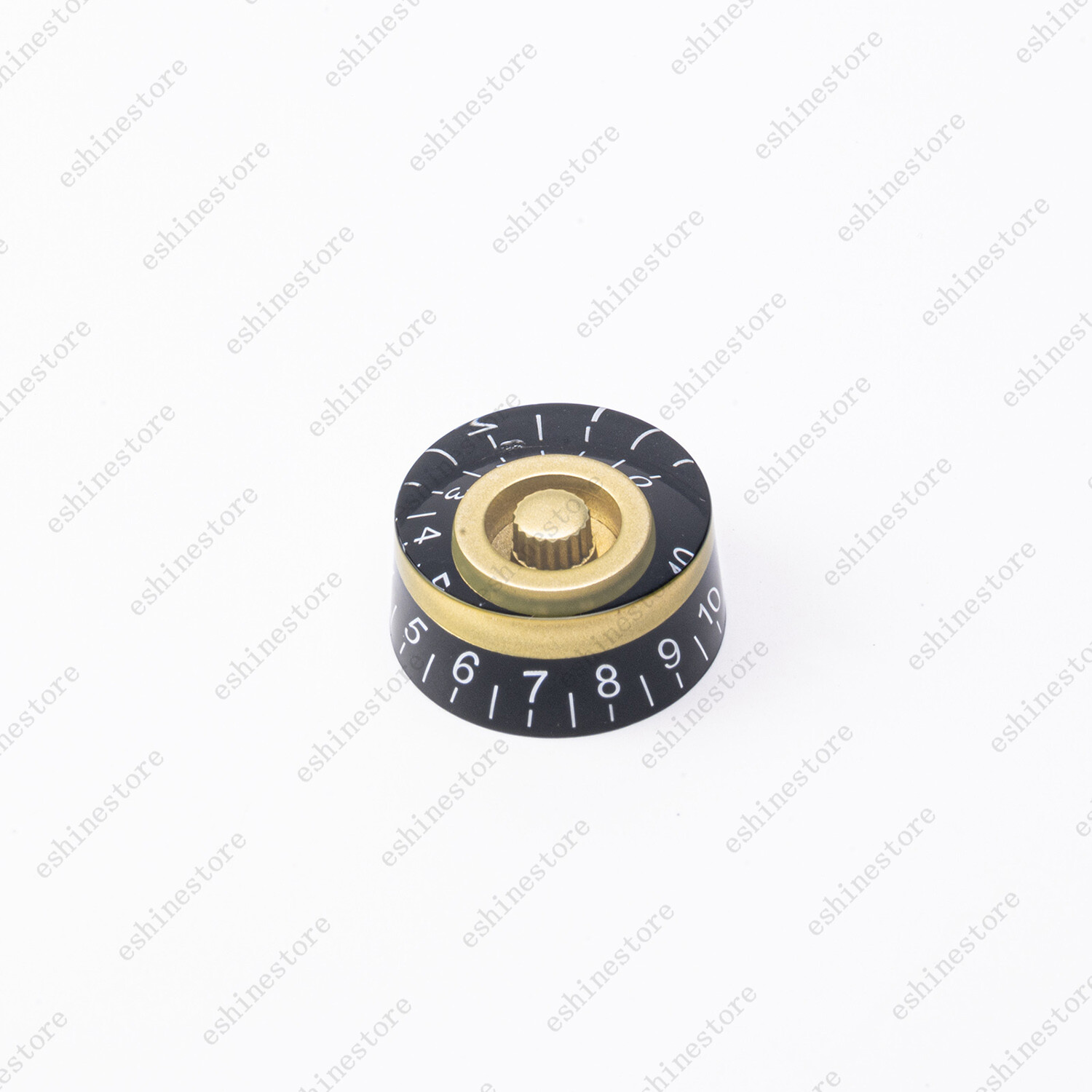 4 Pcs Gold/Black Electric Guitar Control Knobs Speed Dial Knobs for SG Les Paul