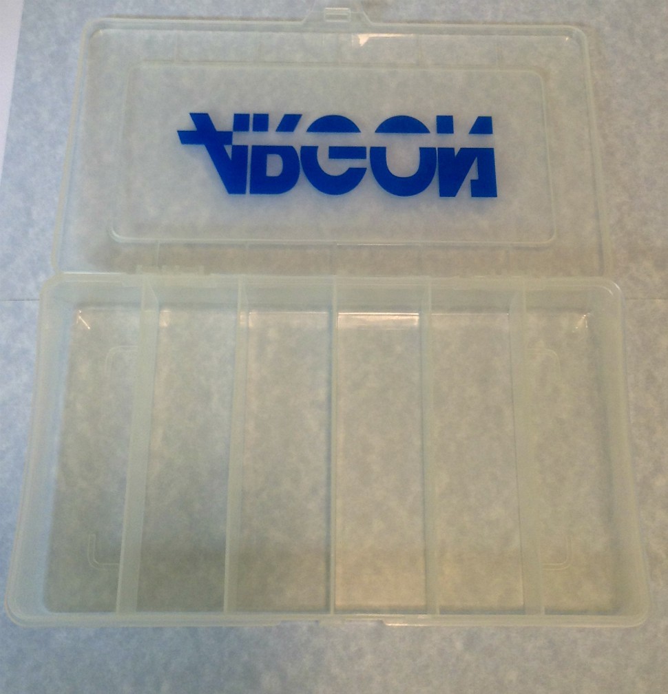 (12) Clear Plastic Storage Box Small Parts Container Organizer 6-Compartment