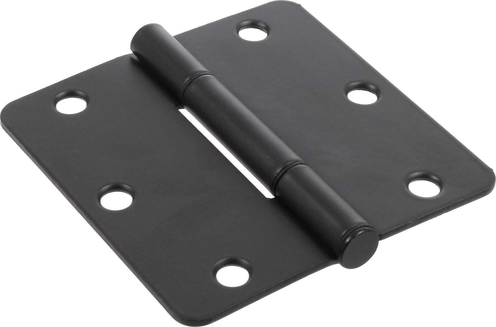 854324 Smooth Corner Squeak-Proof Door Hinges 3-1/2 inch Oil Rubbed Bronze 1 ...
