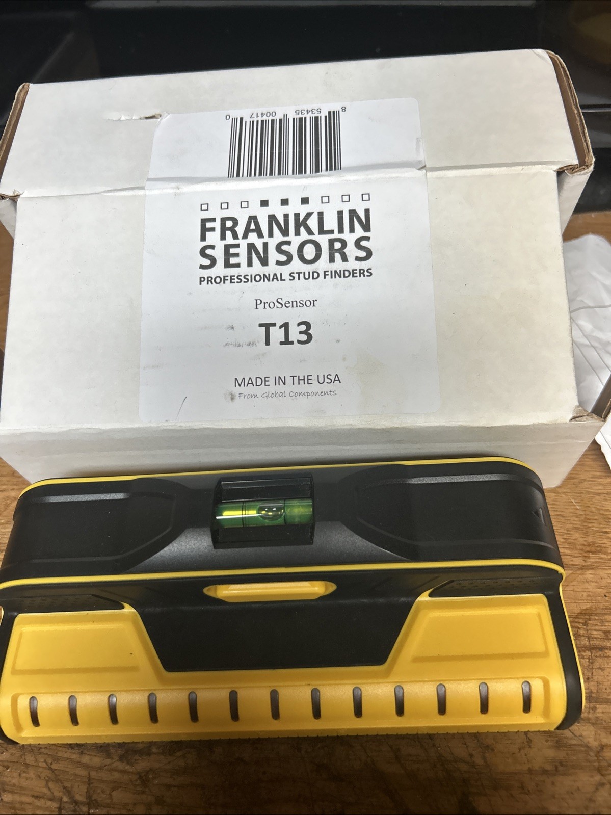 NEW FRANKLIN T13 PROSENSOR PROFESSIONAL STUD FINDER 13 SENSORS w/BUBBLE LEVEL