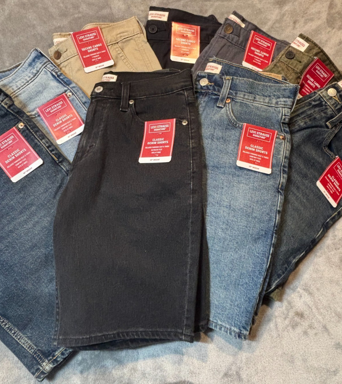 Men's Levi, Wrangler, Carhartt, Lee, Dickies & More Shorts Size 32