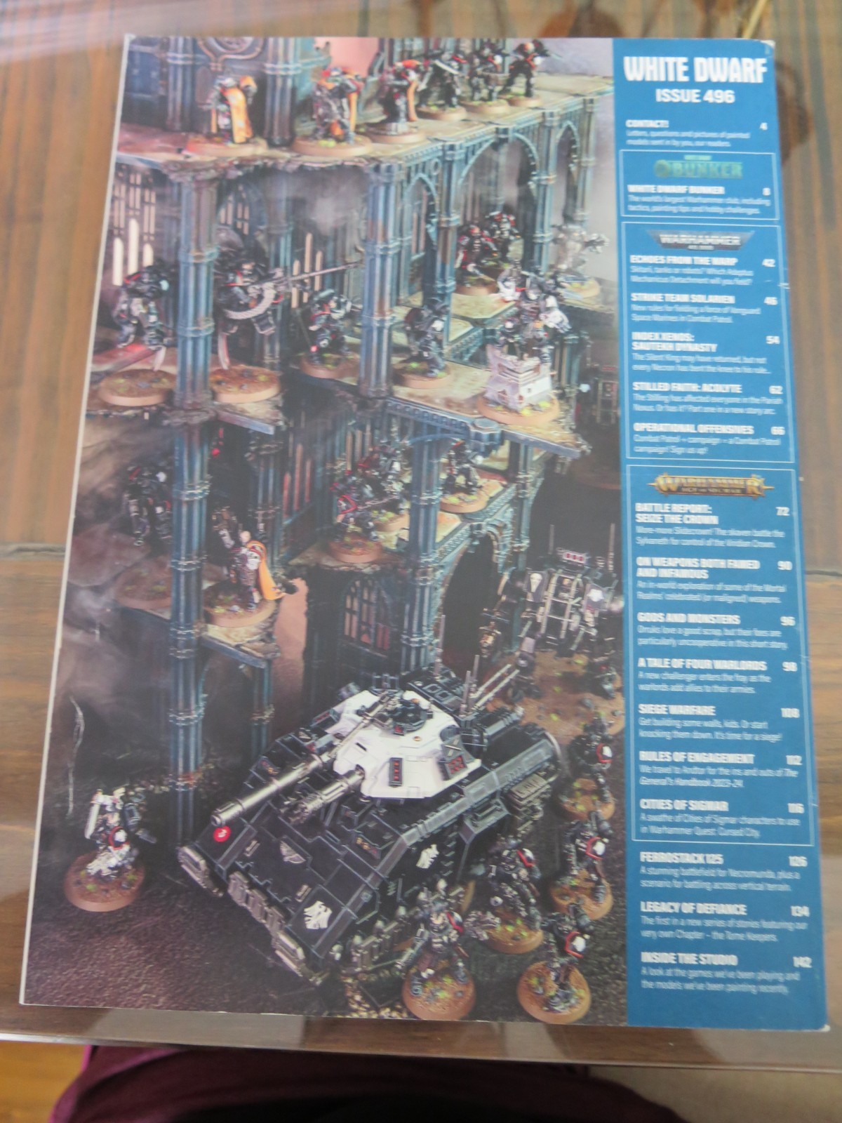 WHITE DWARF ISSUE 496 WITH INSERTS WARHAMMER 40,000 40K GAMES WORKSHOP