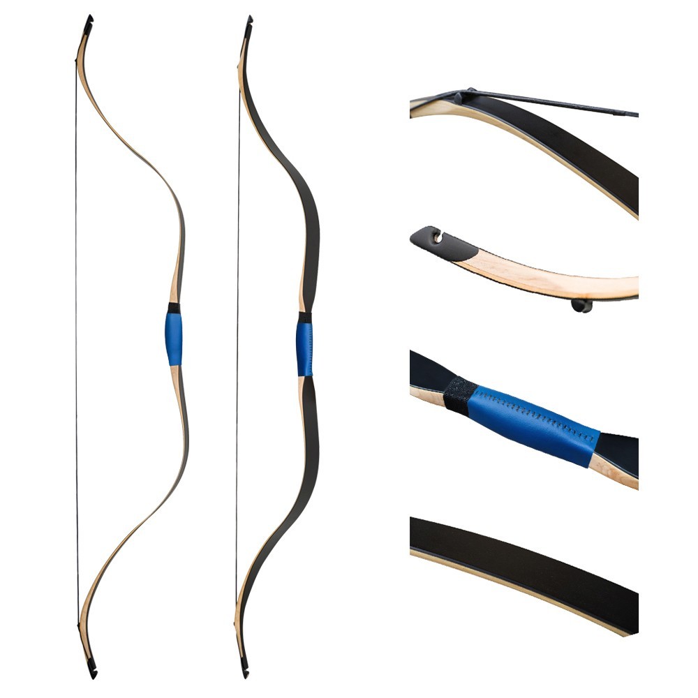 PMZ Traditional Recurve Bow 58" MIng Bow Horse Hunting Bow for Adult Youth