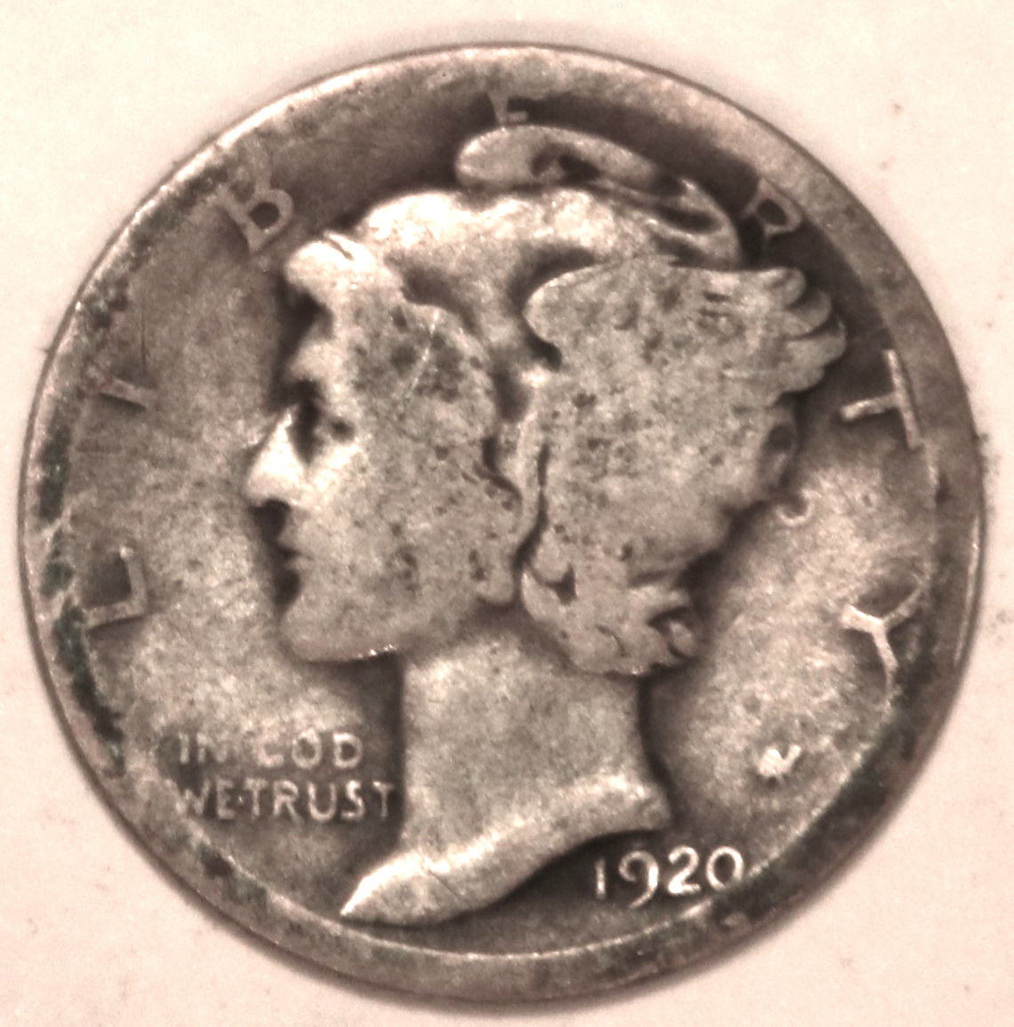 1920-D Mercury Dime - Good - #5049 - FREE SHIPPING
