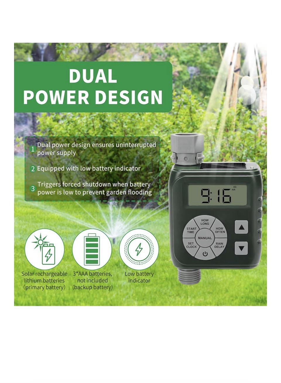 Unbranded HTM-01 Digital Watering Hose Timer New In Box.