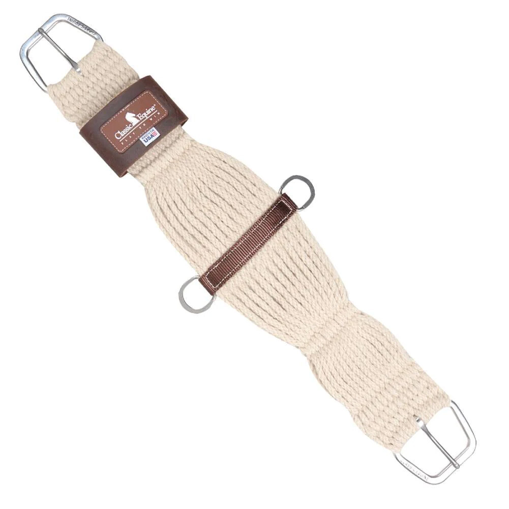CLASSIC EQUINE Classic 27 Strand Blended Mohair Cinch with Steel Hardware