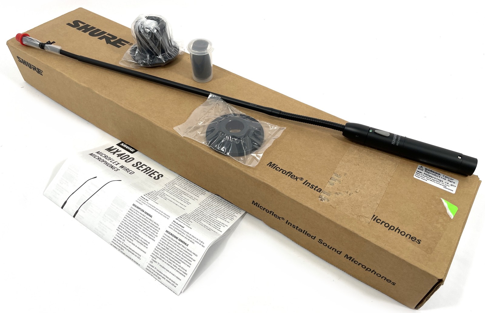 Open Box Shure MicroFlex MX418S/S 18" Gooseneck Cardioid Condenser Microphone