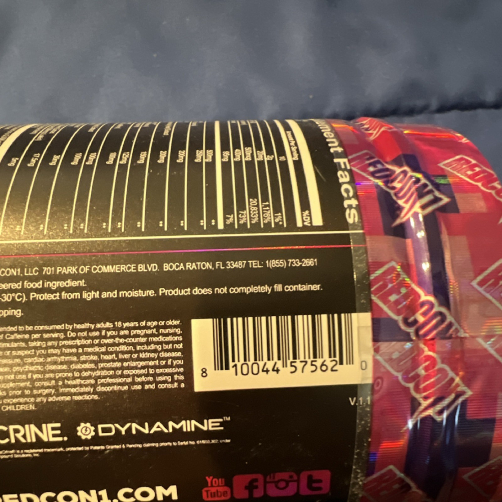 REDCON1 War Games Nootropic Powder Bubble Gum Flavor 30 Servings Gaming Focus
