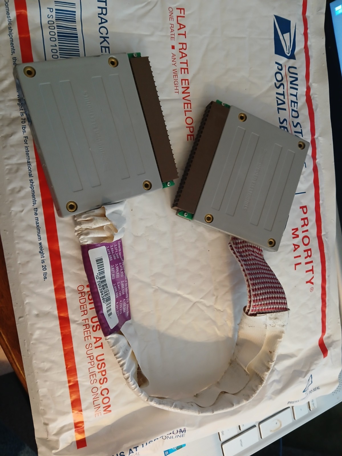 LOT OF 2 AVAYA WOVEN ELECTRONICS 700394380  50 OHMS 15.25 INCHES